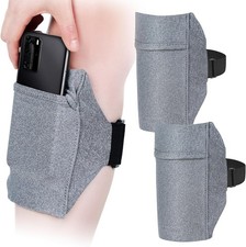 Jadive 2 Packs Cell Phone Leg Straps Holder Arm Smartphone Gray