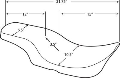 DRAG SPECIALTIES SEATS Spoon Fits Seat - Smooth - RoadKing '97-'07 0801-0442