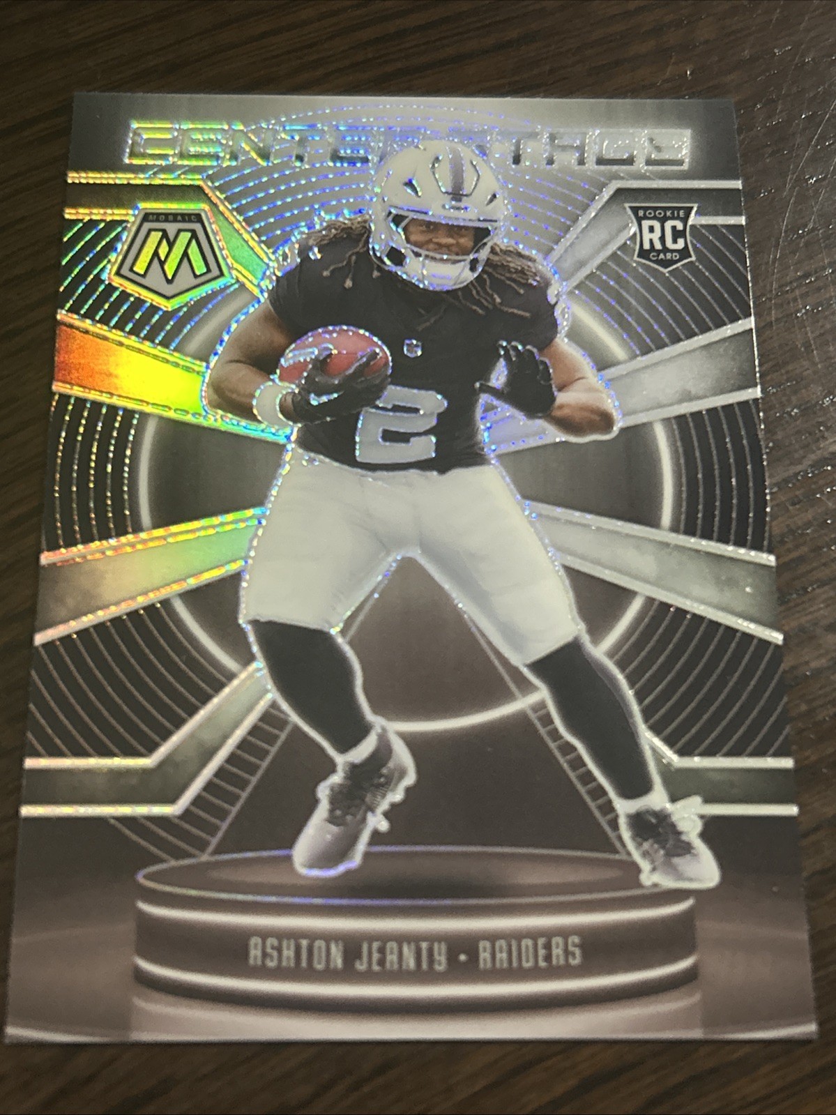 Ashton Jeanty 2025 Panini Mosaic Rookie Center Stage Silver #11