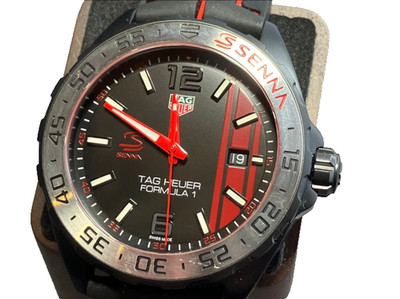 TAG Heuer Formula 1  Ayrton Senna Special Edition WAZ1014 Used Watch From Japan