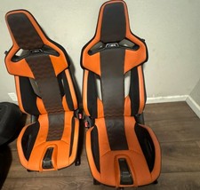 Bmw M3 M4 G80 G82 Carbon Bucket Seats Orange Real Carbon Fiber M Performance Set