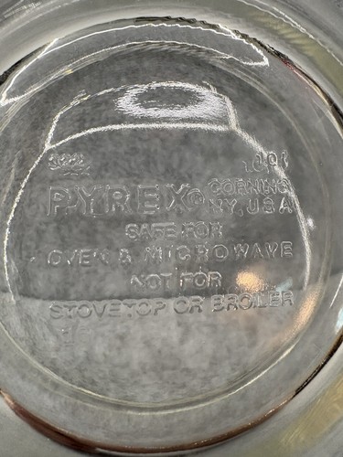 Pyrex 322 Mixing Bowl Clear Nesting 1 Quart Made in USA Vintage - Picture 4 of 4