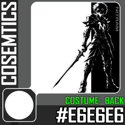 World Zero WZ - PREMIUM HEX - WHITE (#E6E6E6) - COSTUME and BACK