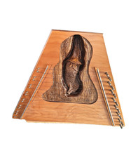 Handcrafted In The Blueridge Mountains by Ah-Weh Hut Crafts Inc Lap Harp w/Stand
