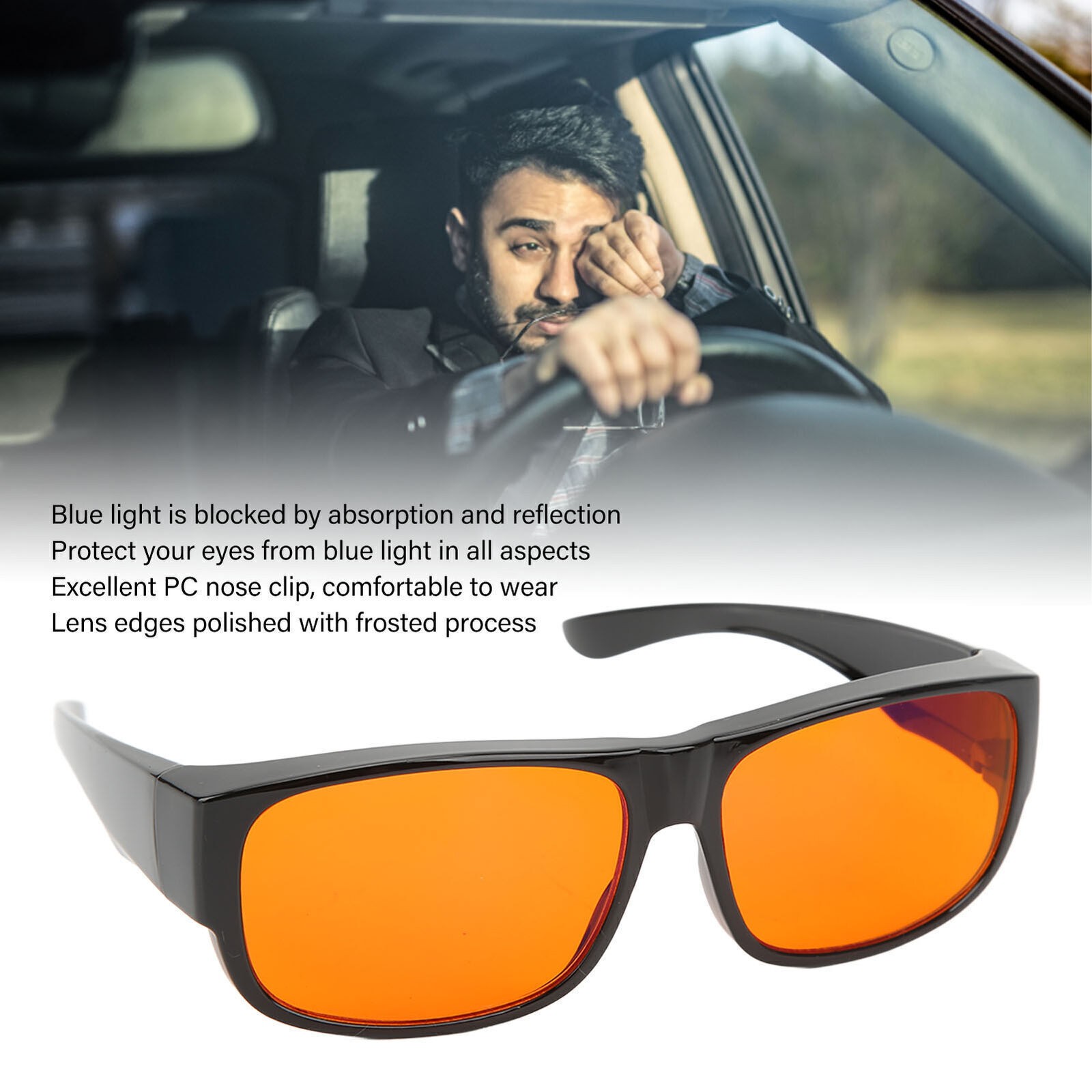 Blue light blocking glasses for gaming reduce eye strain and fatigue with professional filter