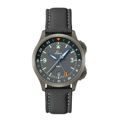 Laco 862188 Frankfurt 40 GMT Grau Pilot Watches Special Models Automatic