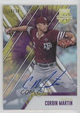 2017 Panini Elite Extra Edition Tie-Dye Auto 10/10 Corbin Martin #56 Auto 8k4