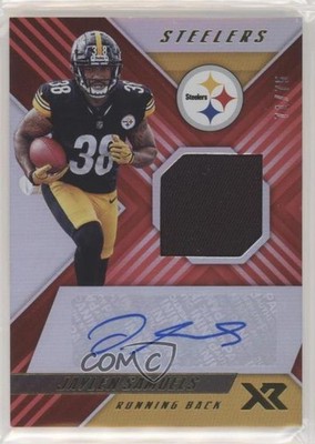 2018 Panini XR Rookie Swatch Red 71/75 Jaylen Samuels #RSA38 Auto RC 03xg