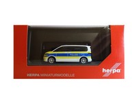 Herpa 098335 Volkswagen Vw Multivan Polizei Niedersachsen Sammlermodell 1:87 Neu