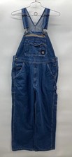 Berne Apparel Bib Overalls Carpenter Style Hammer Hook Men  s Size 40x30 Blue