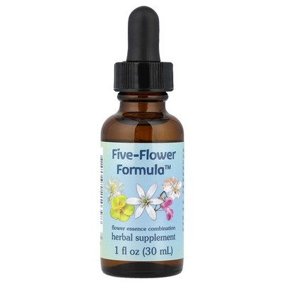 Five-Flower Formula , Flower Essence Combination, 1 fl oz (30 ml)