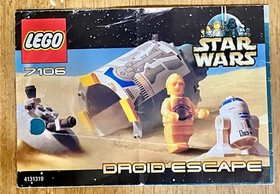 LEGO Star Wars 7106 Droid Escape R2-D2 C-3PO Episode 4 100% Complete Vintage