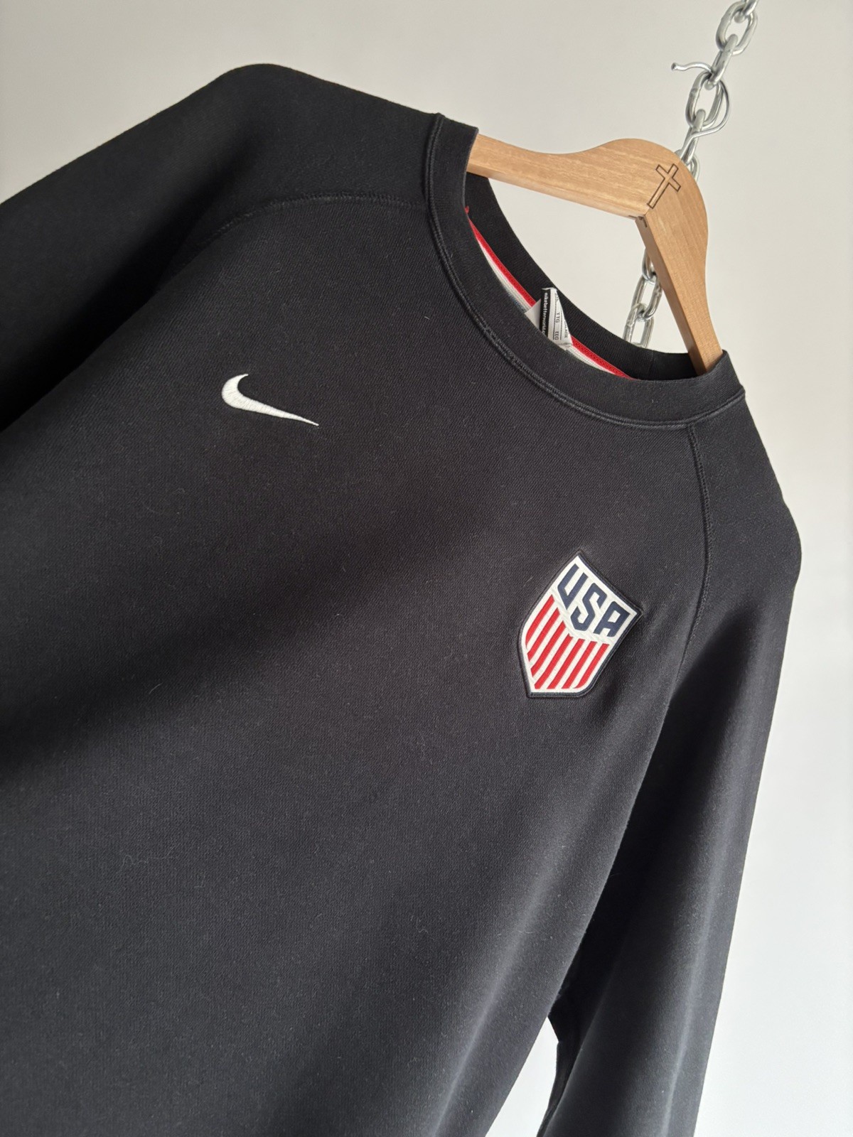 Nike USA Fully Embroidered Patchwork Pullover Swe… - image 13