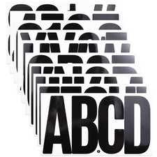 20 Sheets 6 Inch Letter Number Stickers, Self Adhesive Vinyl Capital Alphabet...