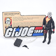 Gi Joe 1983 Destro 100% completo con scheda illustrativa💎MINTY💎 ARAH Cobra vintage