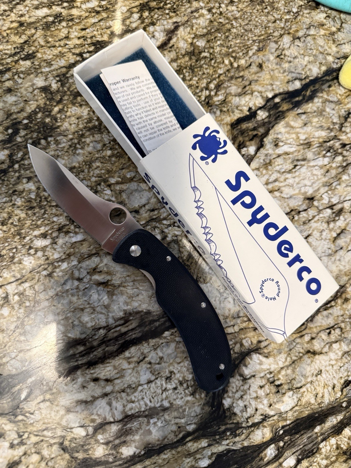 Spyderco C48GPS Tim Wegner Serrated G-10 ATS-34 1997-2001 Rare Part