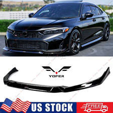 Yofer Crystal Black Pearl 2 Tone Front Bumper Lip Splitter For 2025 Honda Civic