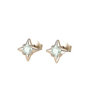 0.6ct Round Cut Lab‑Created Diamond Test Pass Star Stud Earrings