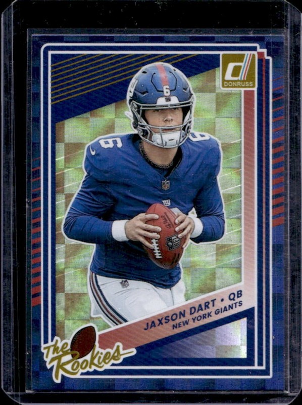 2025 Panini Donruss Jaxson Dart The Rookies Rookie RC #2 Giants