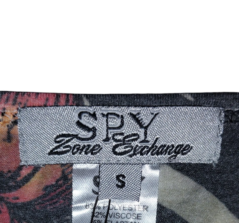 Camisa Spy Zone Exchange para mujer pequeña floral manga larga nueva con etiquetas Foto 4 de 4