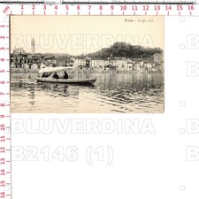 B2146 VERBANIA ARONA LUNGO RIVA 1920 BARCA A REMI EDIT LIBRERIA GNEMMI