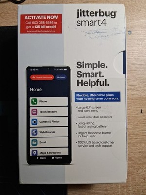 Jitterbug Smart4 Smartphone for Seniors - Cell Phone for Seniors Elderly 