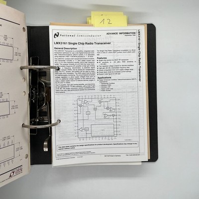 LMX3161 Single Chip Radio Transceiver / Advance Info. Sep 1996 #12