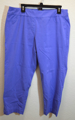 Multiples Slim Station Women Pull On Petite Pants Lilac Size 16W (#6)