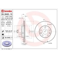 Brembo 2X Bremsscheibe Vorne Ø269 Mm InnenbelüFtet FüR Dacia Duster Renault