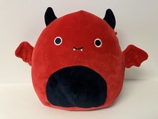 2020 Squishmallows Dante the Red Bat 8 Plush Stuffed Animal Toy EXCELLENT