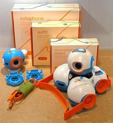 Wonder Workshop Dash Dot Early Backer Robot Lot Xylophone Accessories Tested