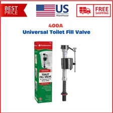 400A Universal Toilet Fill Valve Kit, Shank Adjust 9" to 14" Fix Noisy Slow Fill