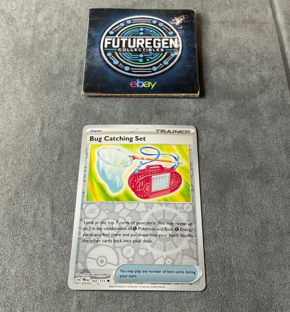 Bug Catching Set 102/131 Reverse Holo SV Prismatic Evolutions Pokemon Card NM