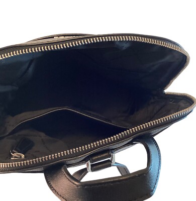 MICHAEL KORS Backpack Leather EMMY Large Dome BLACK Monogram  display picture 3