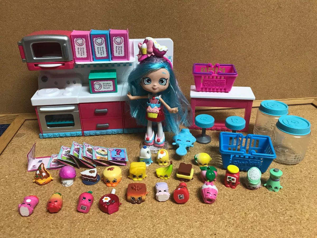 Gør gulvet rent Stor Optø, optø, frost tø Shopkins Chef Club Hot Spot Kitchen Playset With Jessicake Doll And 22  Shopkins | eBay