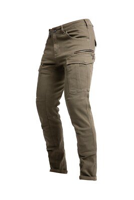 John Doe Defender Mono XTM Motorrad Jeanshose Gr. W38 L34 - Olive 