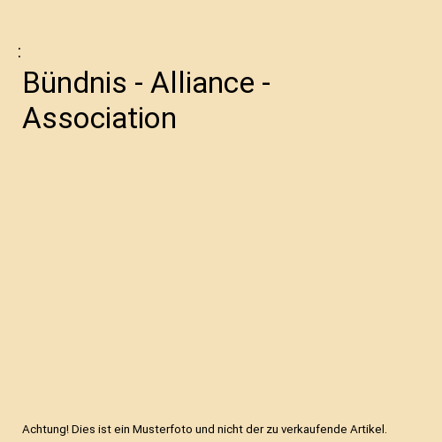 Bündnis Alliance Association eBay