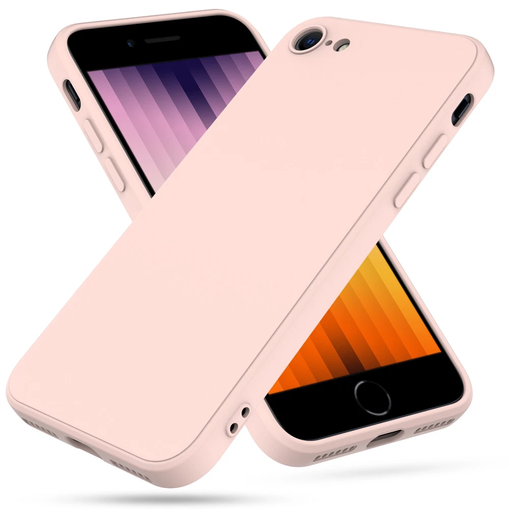 Phone Case For iPhone 7 8 SE 2nd 3rd 2022/2020 Liquid Silicone Screen Protector Phone Case For iPhone 7 8 SE 2nd 3rd 2022/2020 Liquid Silicone Screen Protector