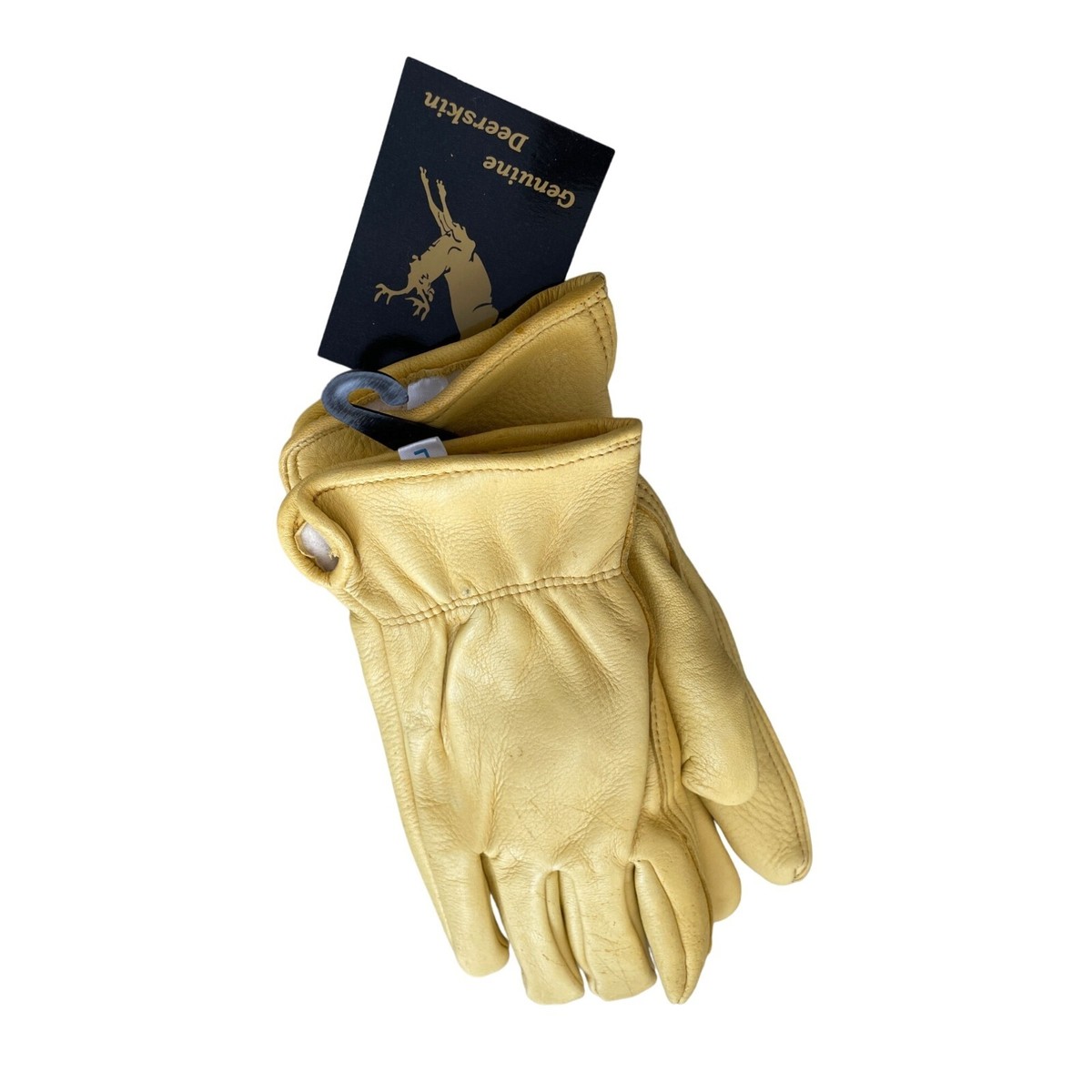 Hand Armour Premium Deerskin Leather Gloves Large Fleece Lined