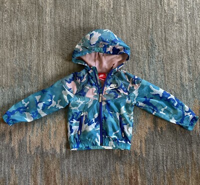 blue camo nike windbreaker