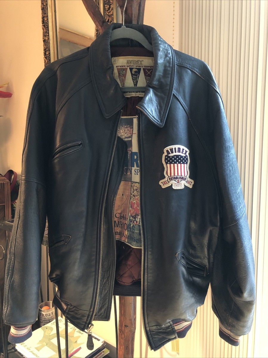 Pre-Owned Blue ICON All American USA 1975 Avirex leather Pre-Owned Blue ICON All American USA 1975 Avirex leather