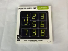 Pocket Puzzlers Number Slide Puzzle Mini Game Brain Toy