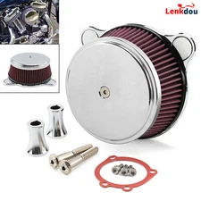 CNC Air Cleaner Intake Filter For Harley 93-07 EVO & Twin Cam Touring Dyna 93-17