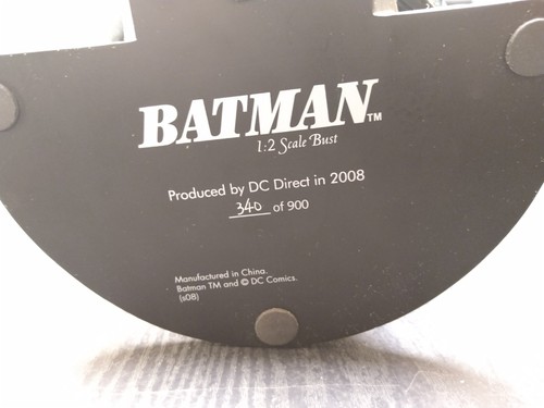 BATMAN 1:2 Scale BUST from DC Direct Limited Edition (Numbered 340/900) - Picture 23 of 24