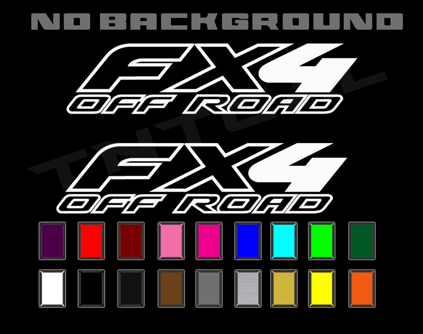 Fx4 Off Road Decal Set Fits 19972008 Ford F150 Truck Bed Side Vinyl Stickers eBay