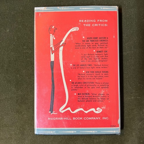 Richard Armour / LIGHT ARMOUR 4th Printing 1954 - Picture 8 of 14