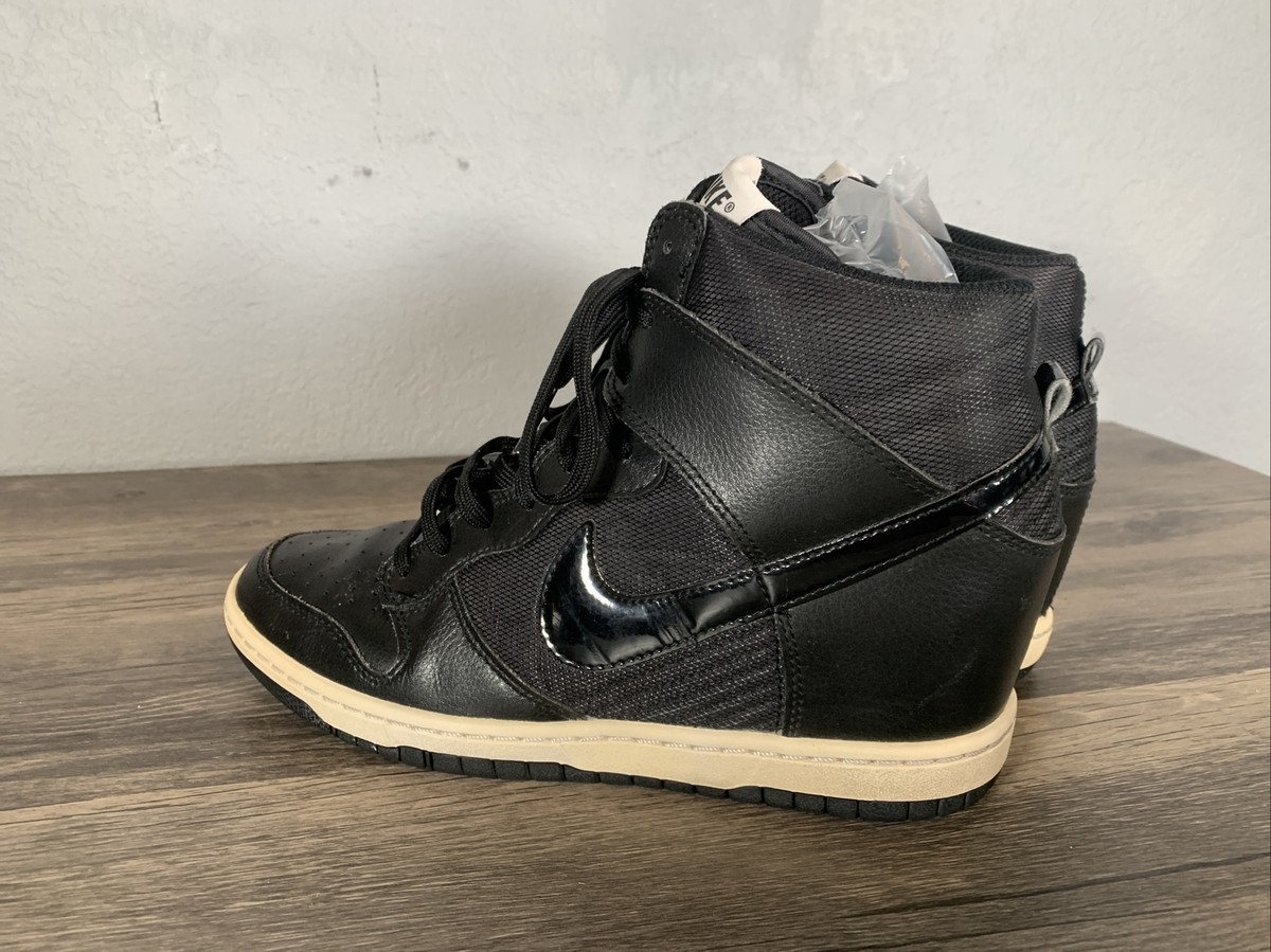 Size 8.5 - Nike Dunk Sky Essential High Black W for sale online | eBay