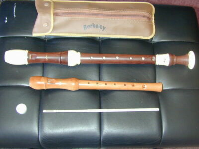 Berkeley F Alto BAROQUE w/ C Solid Maple Soprano Recorder 