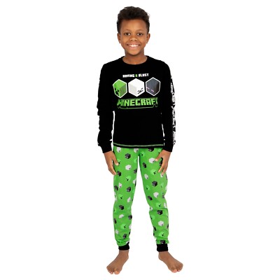 Minecraft Jungen Schlafanzug | Creeper, Skelett und Enderman PJs | Jungen PJ Set