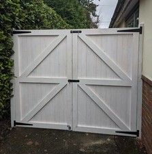 Bespoke garden gates garage barn door wood softwood hardwood 